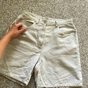 Vintage linen shorts